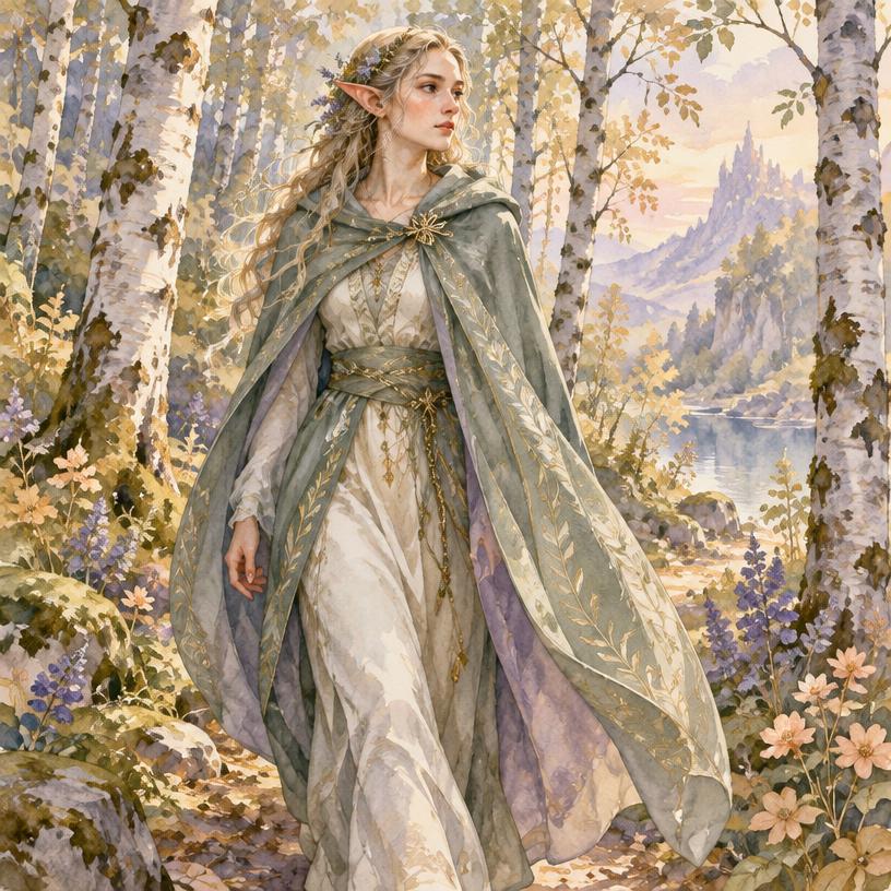 Contemporary illustration for Elves