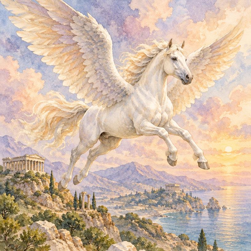 Contemporary illustration for Pegasus