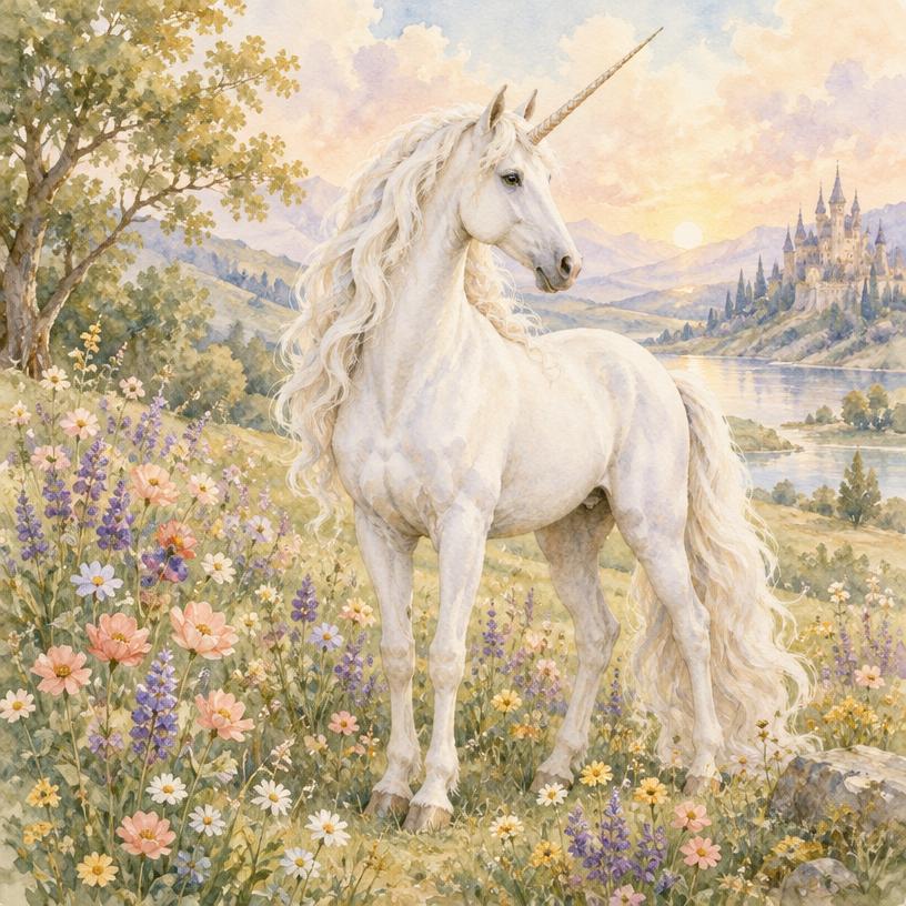 Contemporary illustration for Unicorn